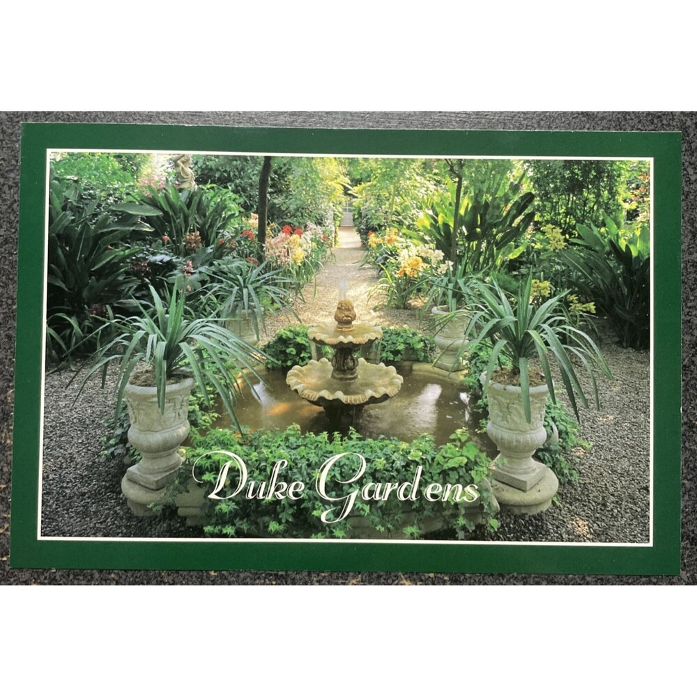 Postcard New Jersey Somerville Duke Gardens Italian Garden Fountain 2003 Unused